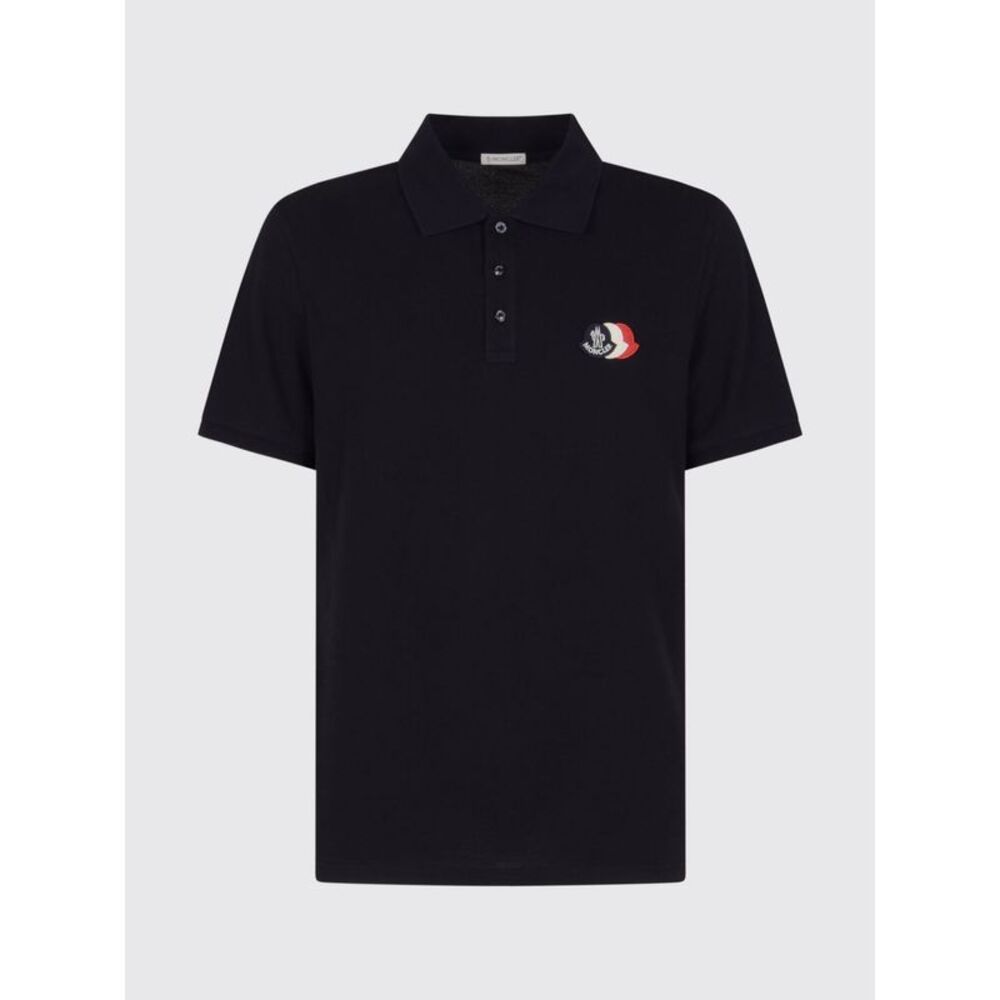 Moncler Polo Shirt Men Blue